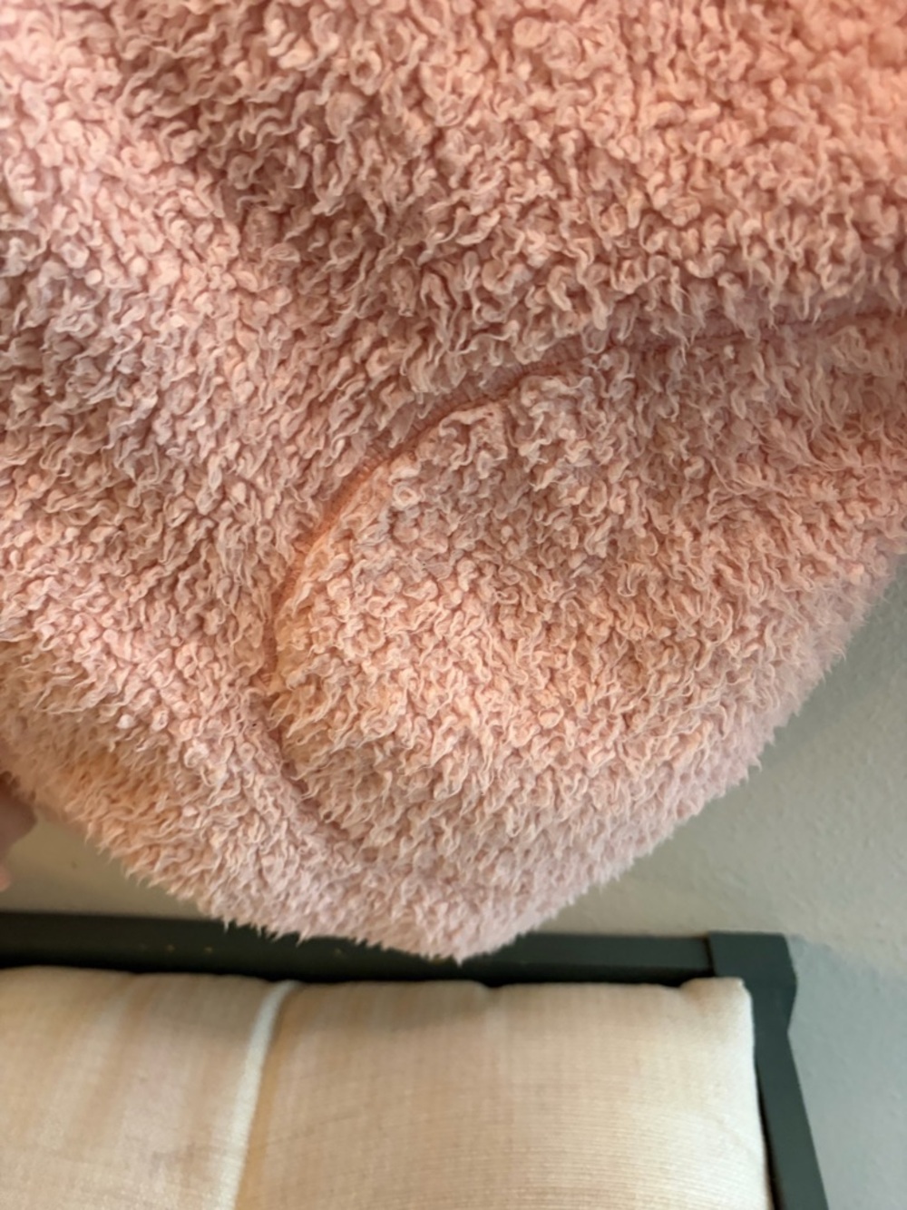 Nordic Beach Pink Sherpa Hooded Jacket Blush - Picture 5 of 7